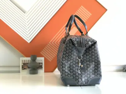 Replica Goyard Bowling 45 bag Travel Bag Grey #3457 - Image 8