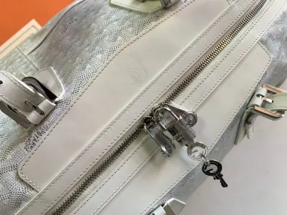 Replica Goyard Bowling 45 bag Travel Bag White #3460 - Image 9