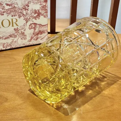 Replica Dior Water Glass 7 Colors crystal Cups Amber-Colored #3463 - Image 7