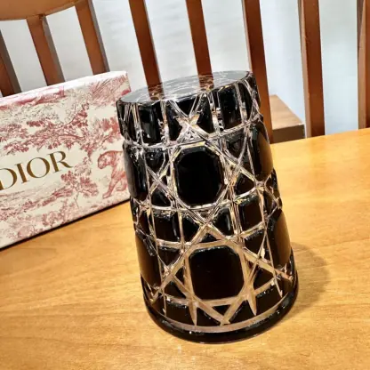 Replica Dior Water Glass 7 Colors crystal Cups black #3462 - Image 9