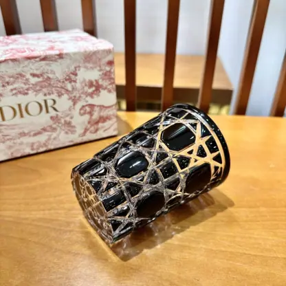 Replica Dior Water Glass 7 Colors crystal Cups black #3462 - Image 5
