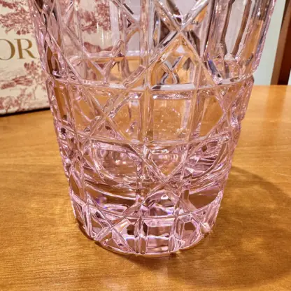 Replica Dior Water Glass 7 Colors crystal Cups Pink #3465 - Image 6