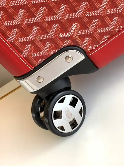 Replica Goyard Luggage Bourget PM Trolley Case Red #3454 - Image 7