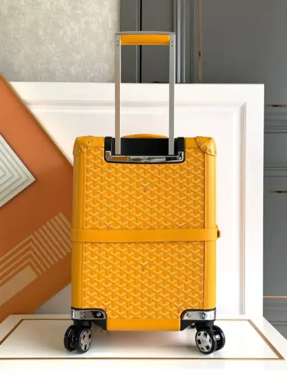 Replica Goyard Luggage Bourget PM Trolley Case Yellow #3444 - Image 8