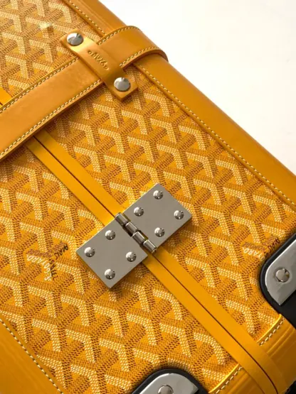 Replica Goyard Luggage Bourget PM Trolley Case Yellow #3444 - Image 4