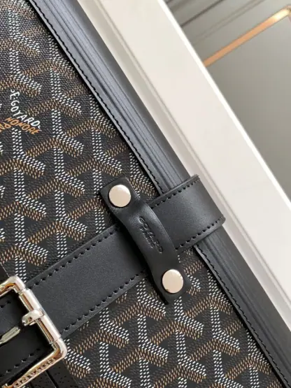 Replica Goyard Luggage Bourget PM Trolley Case Black #3451 - Image 4