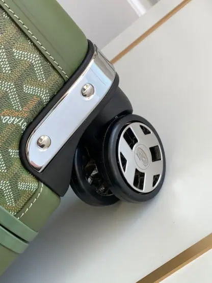 Replica Goyard Luggage Bourget PM Trolley Case Avocado green #3450 - Image 6
