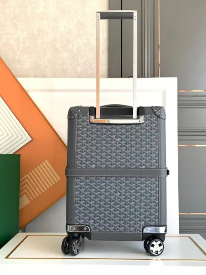 Replica Goyard Luggage Bourget PM Trolley Case Grey #3449 - Image 9