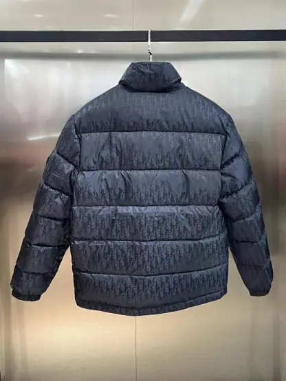 Replica Dior Oblique Down Jacket Navy Blue Technical Jacquard #3398 - Image 2
