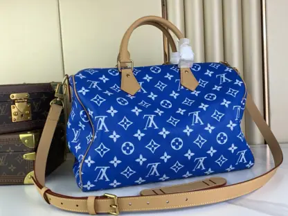 Replica Louis Vuitton Speedy P9 Bandoulière 40 M24418 Blue #3584 - Image 3