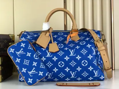 Replica Louis Vuitton Speedy P9 Bandoulière 40 M24418 Blue #3584