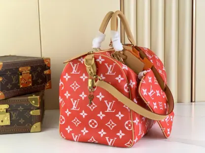 Replica Louis Vuitton Speedy P9 Bandoulière 40 M24420 Red #3583 - Image 4