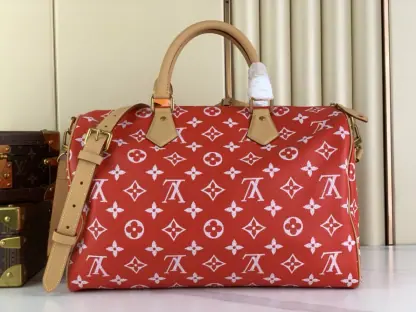 Replica Louis Vuitton Speedy P9 Bandoulière 40 M24420 Red #3583 - Image 9