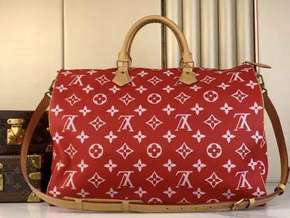 Replica Louis Vuitton Speedy P9 Bandoulière 50 Red M46961 #3569 - Image 2