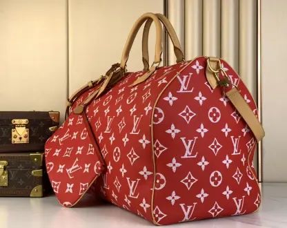Replica Louis Vuitton Speedy P9 Bandoulière 50 Red M46961 #3569 - Image 4