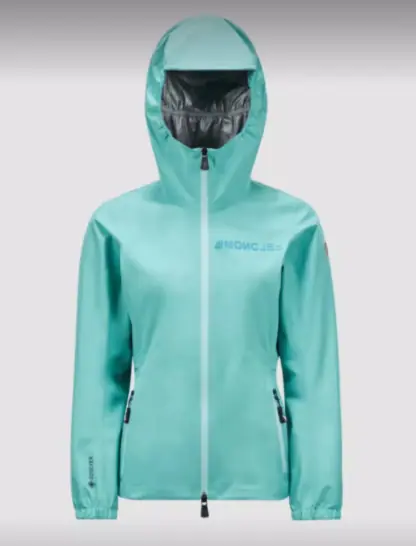 Replica Moncler VALLES HOODED SHELL JACKET For Women AQUA GREEN #3420