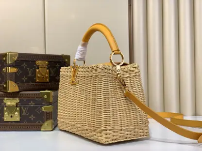 Replica Louis Vuitton Capucines BB M24976 Yellow Gold #3577 - Image 9