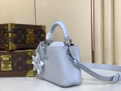 Replica Louis Vuitton Capucines Mini M21416 Blue #3564 - Image 3