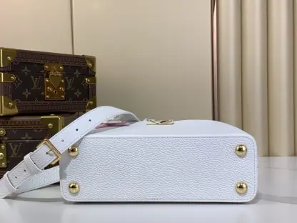 Replica Louis Vuitton Capucines BB M21303 White #3567 - Image 3