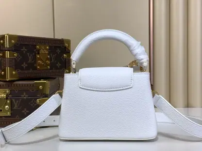 Replica Louis Vuitton Capucines Mini M21416 White #3565 - Image 9
