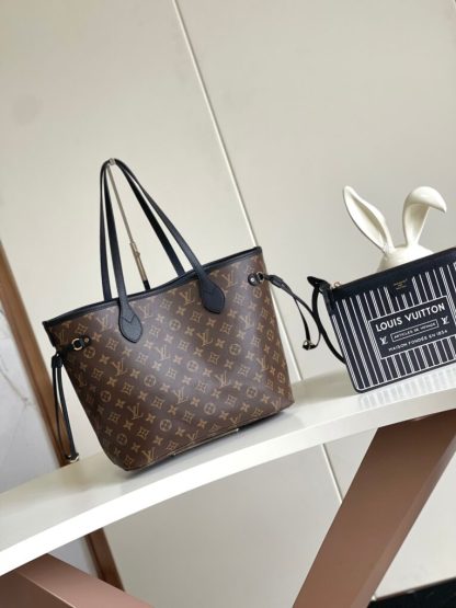 Replica Louis Vuitton Neverfull Inside Out MM REVERSIBLE M11946 1:1 quality Black #3559 - Image 10