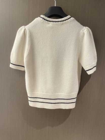 Replica Dior 'CHRISTIAN DIOR' Short-Sleeved Sweater #3414 - Image 4