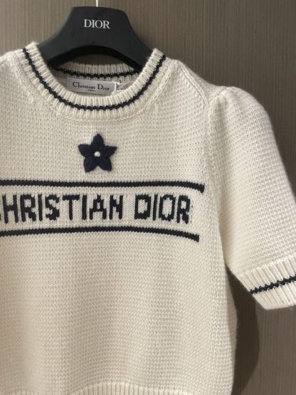 Replica Dior 'CHRISTIAN DIOR' Short-Sleeved Sweater #3414 - Image 6