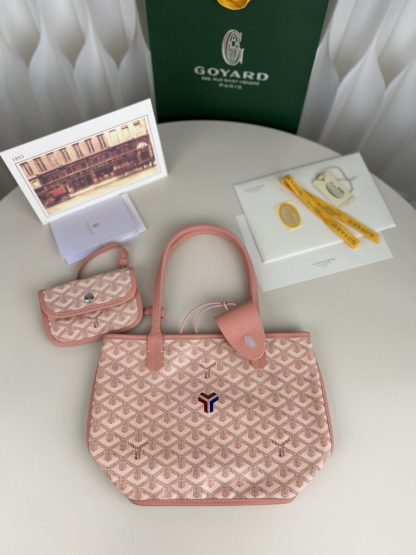 Replica Goyard Anjou Mini Bag Pink Tote #3382 - Image 5