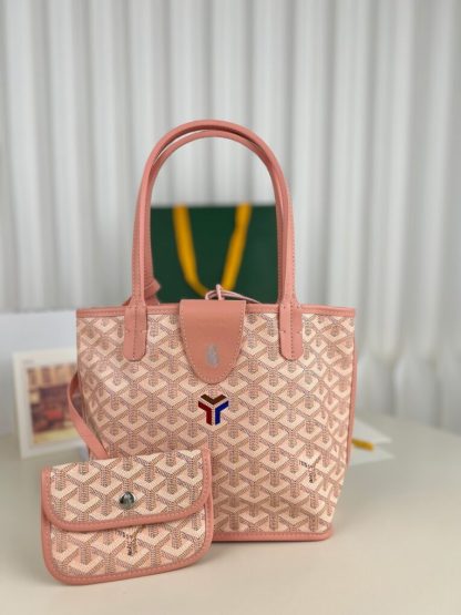 Replica Goyard Anjou Mini Bag Pink Tote #3382 - Image 2