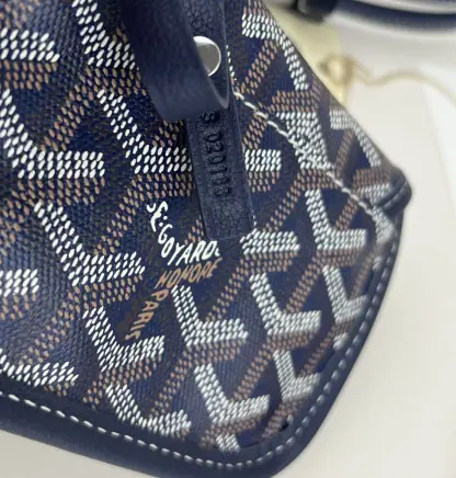 Replica Goyard Anjou Mini Bag Navy Blue Tote #3378 - Image 3