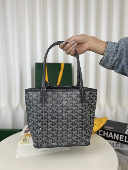Replica Goyard Anjou Mini Bag Grey Tote #3377 - Image 18
