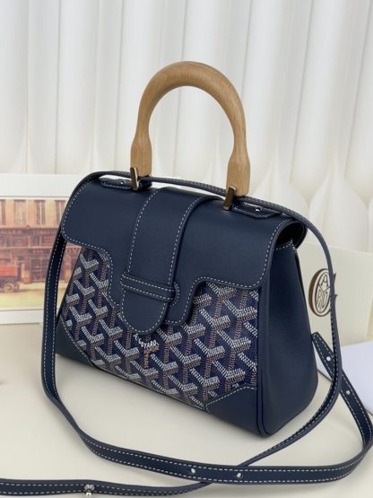 Replica Goyard Saïgon Souple Mini Bag Navy Blue #3427 - Image 14