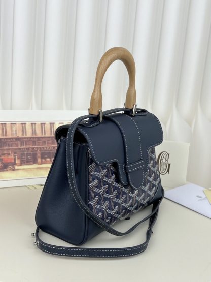 Replica Goyard Saïgon Souple Mini Bag Navy Blue #3427 - Image 16