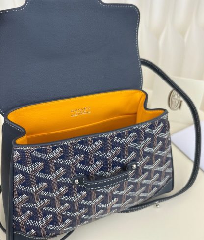 Replica Goyard Saïgon Souple Mini Bag Navy Blue #3427 - Image 17