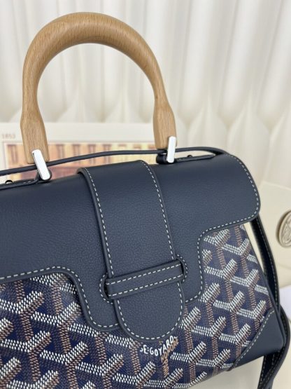 Replica Goyard Saïgon Souple Mini Bag Navy Blue #3427 - Image 4
