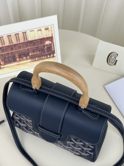 Replica Goyard Saïgon Souple Mini Bag Navy Blue #3427 - Image 5