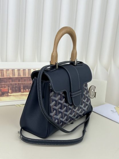 Replica Goyard Saïgon Souple Mini Bag Navy Blue #3427 - Image 7