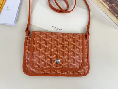 Replica Goyard Plumet Pocket Wallet Strap Bags Orange #3389 - Image 15