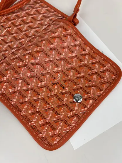 Replica Goyard Plumet Pocket Wallet Strap Bags Orange #3389 - Image 11