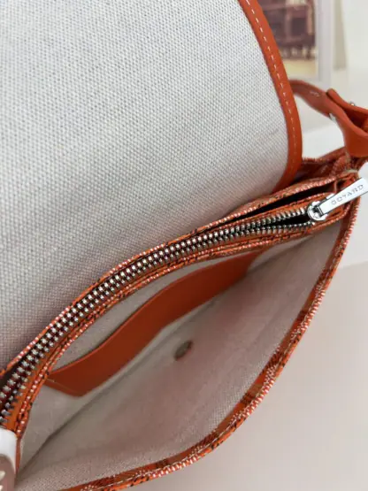 Replica Goyard Plumet Pocket Wallet Strap Bags Orange #3389 - Image 8