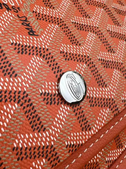 Replica Goyard Plumet Pocket Wallet Strap Bags Orange #3389 - Image 4