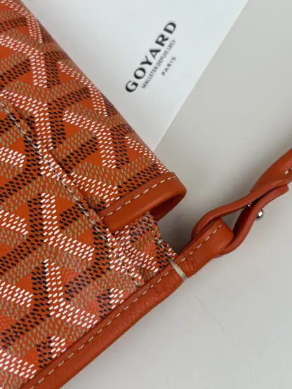 Replica Goyard Plumet Pocket Wallet Strap Bags Orange #3389 - Image 5