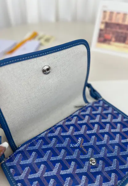 Replica Goyard Plumet Pocket Wallet Strap Bag Blue #3410 - Image 11