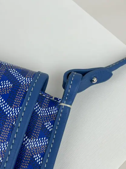 Replica Goyard Plumet Pocket Wallet Strap Bag Blue #3410 - Image 3