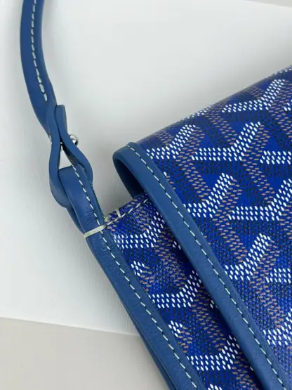 Replica Goyard Plumet Pocket Wallet Strap Bag Blue #3410 - Image 2