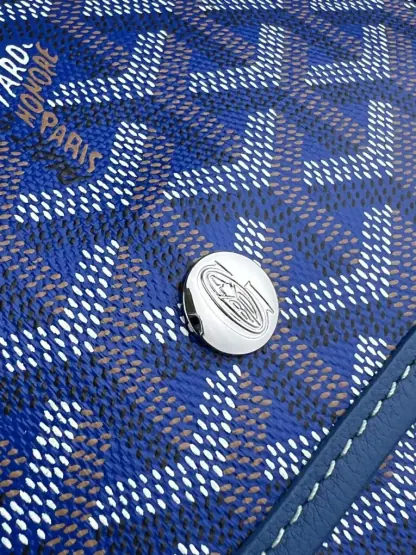 Replica Goyard Plumet Pocket Wallet Strap Bag Blue #3410 - Image 6