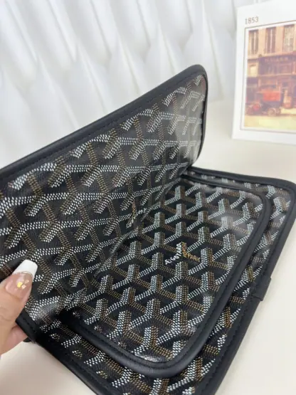 Replica Goyard Plumet Pocket Wallet Black Strap Bags #3383 - Image 15