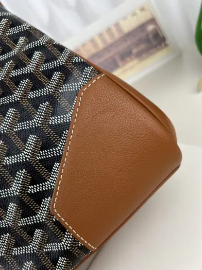 Replica Goyard Saïgon tote bag Black & Tan #3421 - Image 6