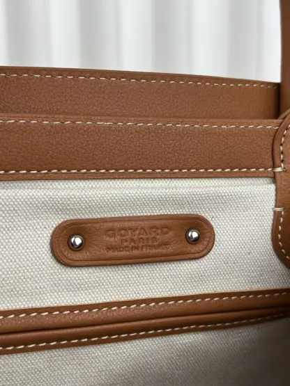 Replica Goyard Saïgon tote bag Black & Tan #3421 - Image 9