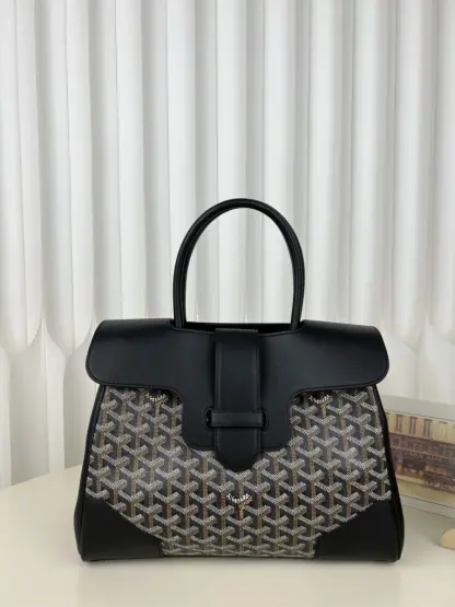Replica Goyard Saïgon tote bag Black #3423 - Image 18